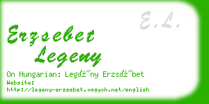 erzsebet legeny business card